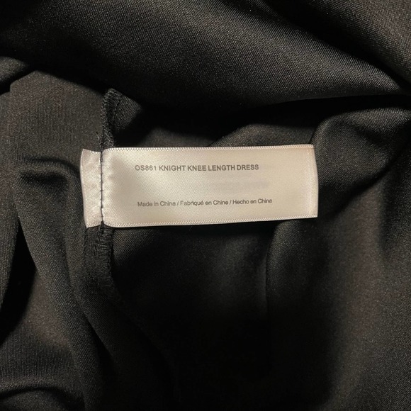 SOLACE London Knight Knee Length Dress in Black Size 2 - Picture 4 of 5